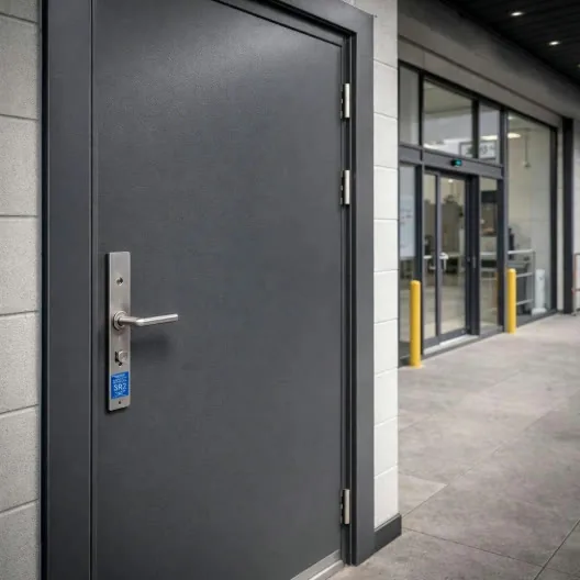 Steel security door